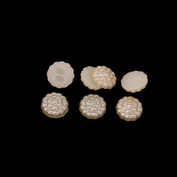 МЪНИСТА ЛЕПЯЩИ - ПЛАСТМАСОВИ ПЕРЛИ - МАЛИНА - 10х3.5мм ЗЛАТИСТО СВ. 34 - ПАКЕТ 250 гр. (1400 бр.)