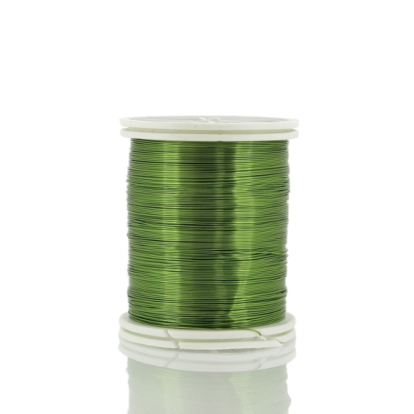 METAL ELEMENTS - COPPER WIRE - 0.3mm GREEN (LIGHT) 13 - 1pc. (47m)