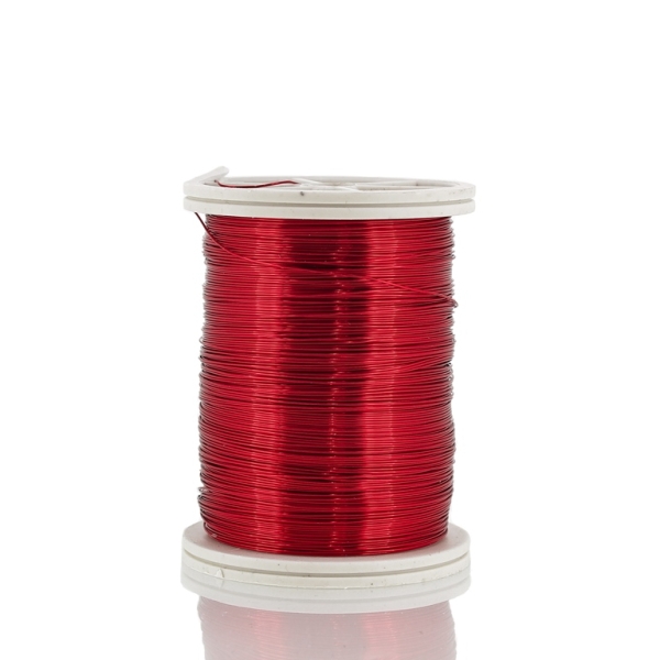 METAL ELEMENTS - COPPER WIRE - 0.3mm RED 02 - 1pc. (47m)