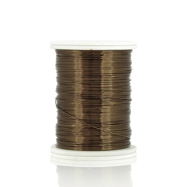 METAL ELEMENTS - COPPER WIRE - 0.4mm BROWN 12 - 1pc. (32m)