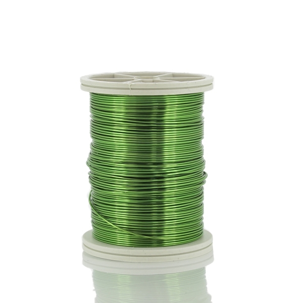 METAL ELEMENTS - COPPER WIRE - 0.6mm GREEN (LIGHT) 13 - 1pc. (13m)