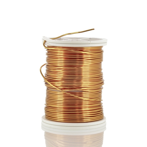 METAL ELEMENTS - COPPER WIRE - 0.8mm GOLD 04 - 1pc. (8.5m)