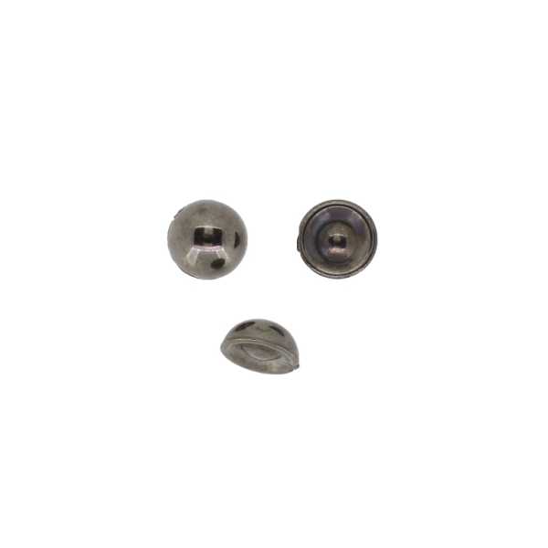 ADHESIVE BEADS - METALLIZED CCB - HEMISPHERE 02 - 8x3.5mm OXIDIZED - 20g (144pcs.)