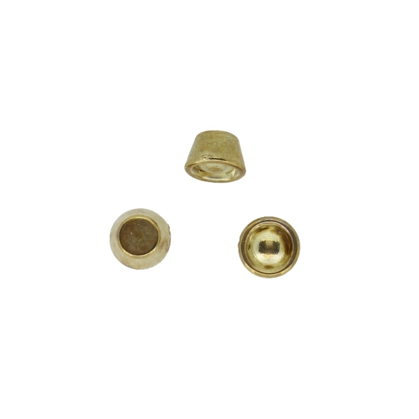 ADHESIVE BEADS - METALLIZED CCB - HALF CONE - 8x4.5mm GOLD COLOR - 20g (92pcs.)