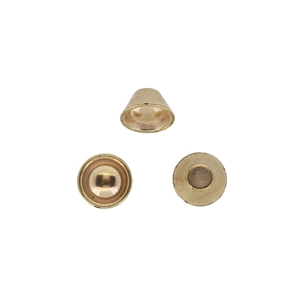 ADHESIVE BEADS - METALLIZED CCB - HALF CONE - 10x5.5mm GOLD COLOR 03 - 20g (80pcs.)