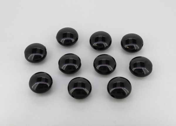 ПЛЪТНИ ПЛАСТМАСОВИ МЪНИСТА - БОНИБОН - 17х10мм ЧЕРНО ВА01 - ПАКЕТ 500 гр. Отвор-3.0мм (275 бр.)