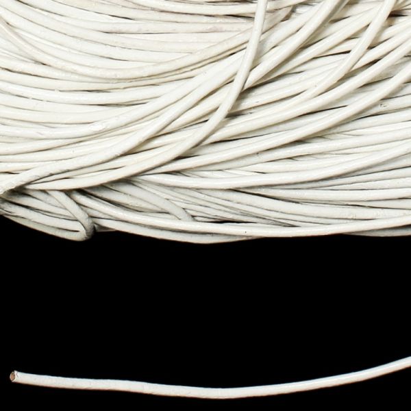 КОЖА ЕСТЕСТВЕНА - ОБЛА - 1.5мм БЯЛО - 100ярда(91м)