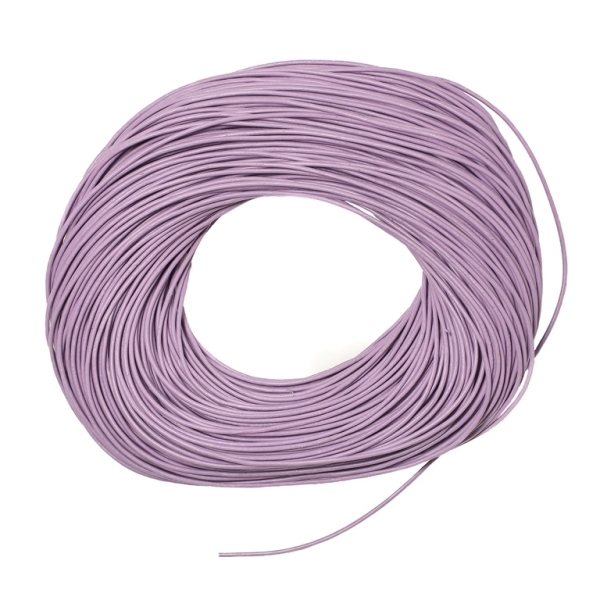 LEATHER NATURAL - ROUND - 1.5mm PURPLE - 100yards(91m)