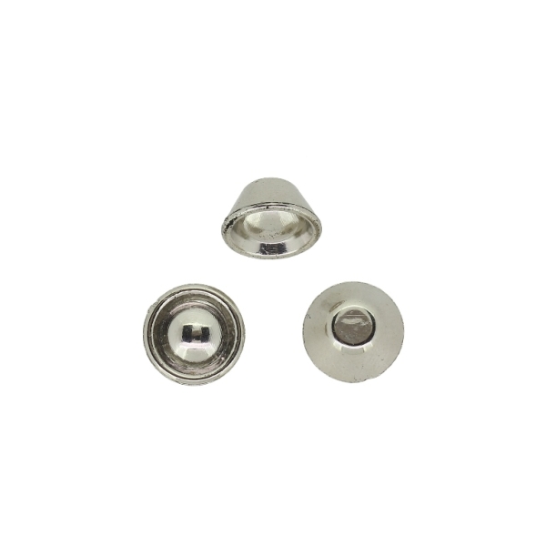 ADHESIVE BEADS - METALLIZED CCB - HALF CONE - 10x5.5mm NICKEL COLOR - 250g (850pcs.)