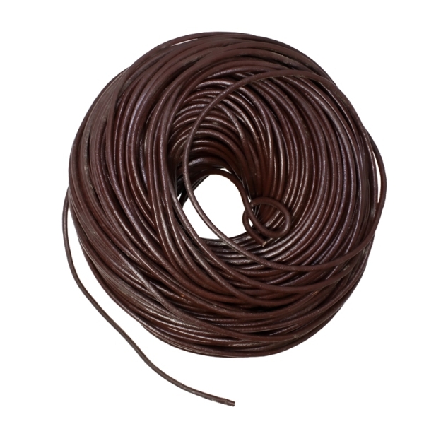 LEATHER NATURAL - ROUND - 4.0mm BROWN - 100yards(91m)