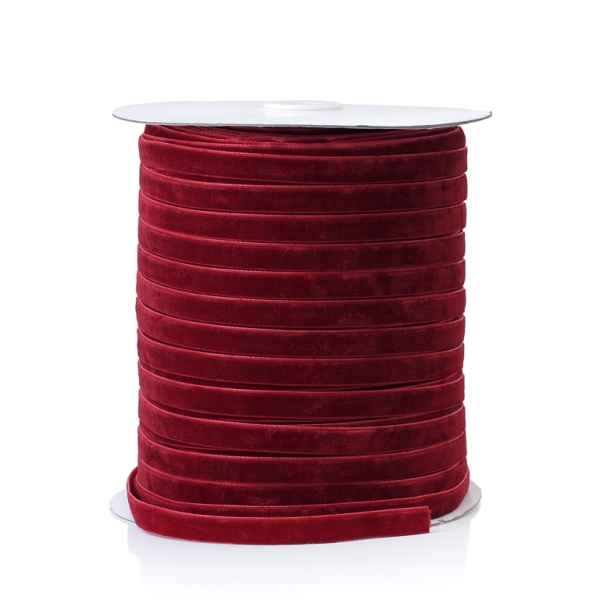 VELVET - 1.0cm RED  012 - 200yards (182m)