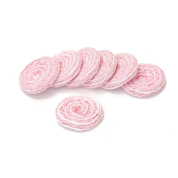 FIGURES FROM THREAD - CIRCLE 01 - 33x6mm - PINK (LIGHT)-PINK - 30pcs.