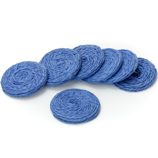 FIGURES FROM THREAD - CIRCLE 02 - 43x5mm - BLUE - 30pcs.