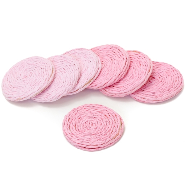 FIGURES FROM THREAD - CIRCLE 02 - 43x5mm - PINK - 30pcs.