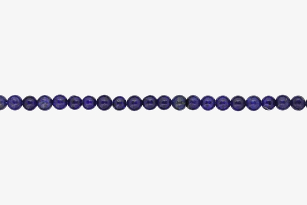 NATURAL STONE BEADS - LAZURITE BLUE - 6mm - STRING (64pcs.) Hole-1.0mm