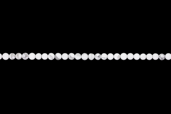 МЪНИСТА ОТ ЕСТЕСТВЕНИ КАМЪНИ - ХАУЛИТ - 4мм - НАНИЗ (94 бр.) Отвор-1.0мм