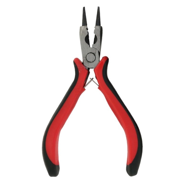 TOOLS - PLIERS WITH CUTTER - ROUND 03 - 12x48mm RED - 1 pc.