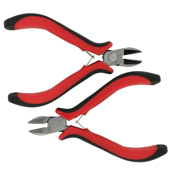 TOOLS - PLIERS CUTTERS 01 - 13x30mm RED - 6pcs.