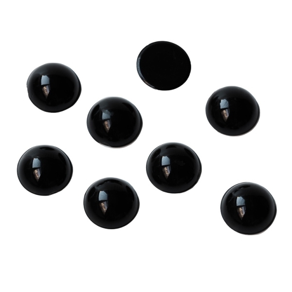 MATERIALS FOR CRAFT AND DECORATION - EYES FOR GLUING - 10x4mm BLACK - 500pcs.