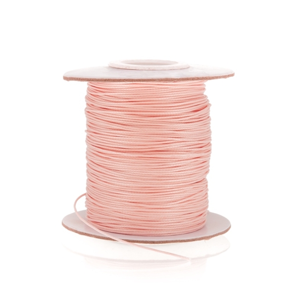 POLYESTER THREAD - 0.5mm CORAL (LIGHT) 131 - PACKAGE 2x75meters