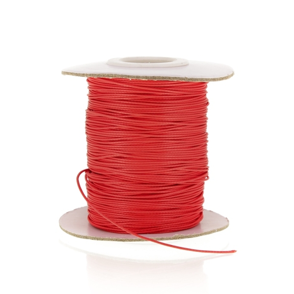 POLYESTER THREAD - 0.5mm RED (LIGHT) 105 - PACKAGE 2x75meters