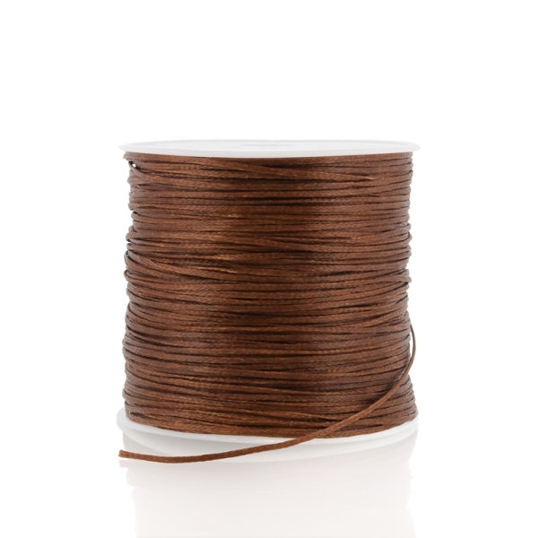 WAXED STRING - 1.0mm BROWN 169 - 80meters