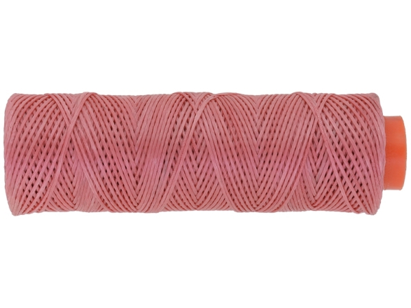 WAXED STRING - 1.0mm CORAL - 100meters