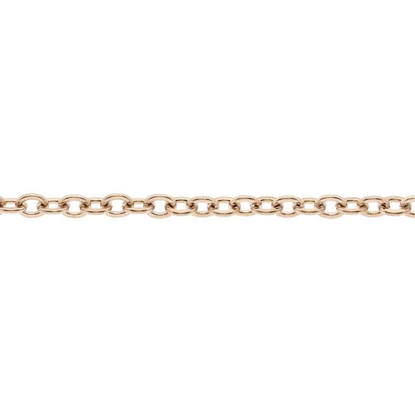 METAL CHAIN - STEEL 316 - CABLE FLAT - 2.5x2x0.5mm ROSE GOLD - 1meter