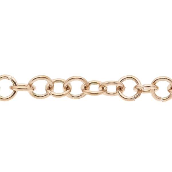 METAL CHAIN - STEEL 316 - CABLE RING - 5x0.9mm ROSE GOLD - 1meter