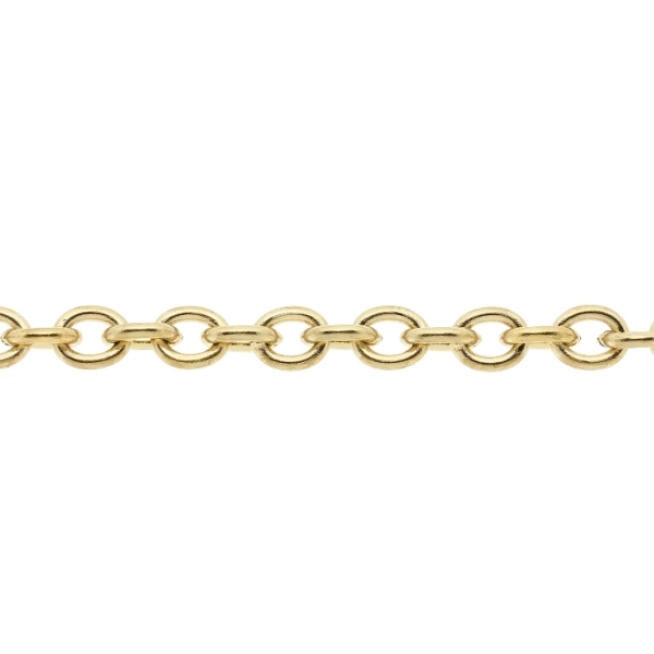 METAL CHAIN - STEEL 316 - CABLE - 4x3x0.8mm GOLD - 1meter