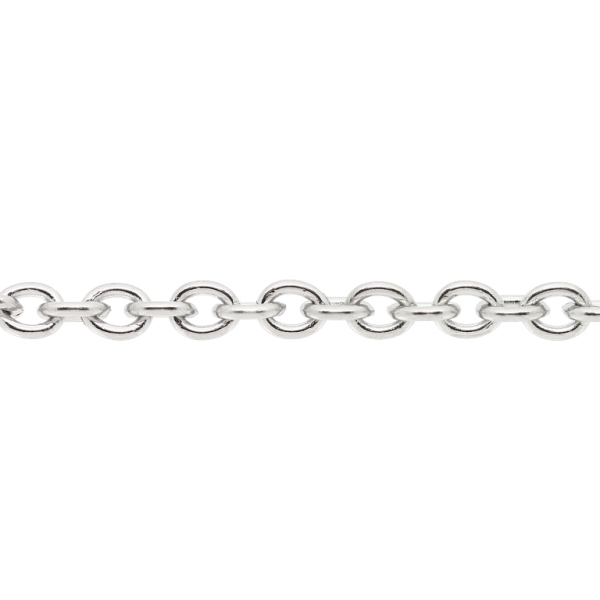 METAL CHAIN - STEEL 316 - CABLE - 4x3x0.8mm NICKEL - 1meter