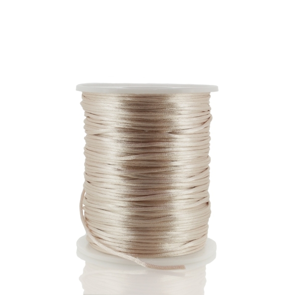 SATIN THREAD 1.0mm - BEIGE 33 - 100yards(91m)