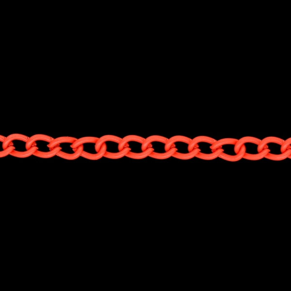 METAL CHAIN - COLORFUL - TAIL EXTENSION EXTENSION - 1.0x6.5x3.5mm ORANGE ELECTRICAL - 1meter