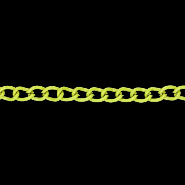 METAL CHAIN - COLORFUL - TAIL EXTENSION EXTENSION - 1.0x6.5x3.5mm YELLOW ELECTRICAL - 1meter