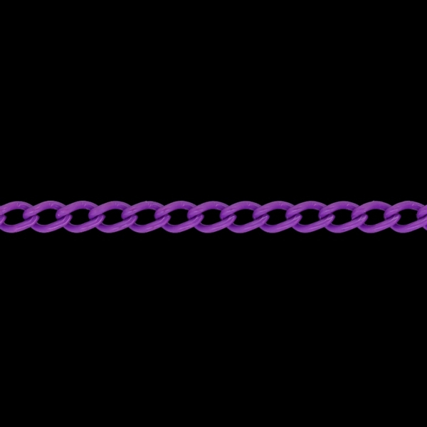 METAL CHAIN - COLORFUL - TAIL EXTENSION EXTENSION - 1.0x6.5x3.5mm PURPLE - 1meter