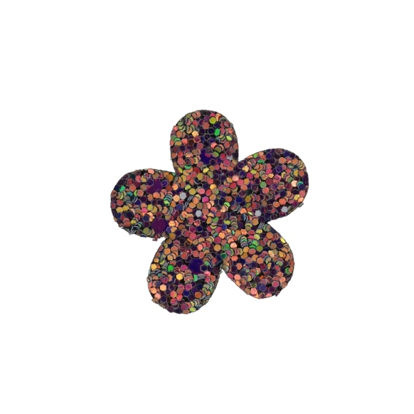 TEXTILE BEADS - FELT - FLOWER 02 - 32x33mm CHAMELEON - PACKAGE 25pcs.