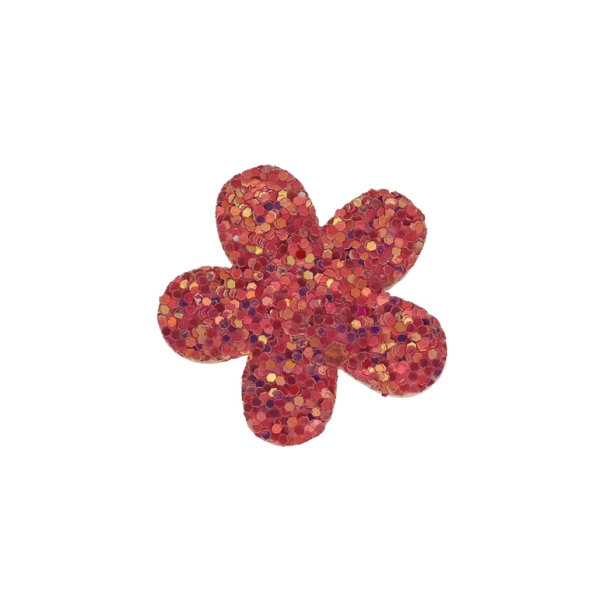 TEXTILE BEADS - FELT - FLOWER 02 - 32x33mm CYCLAMEN (LIGHT) - PACKAGE 25pcs.