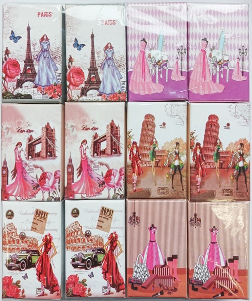 GIFT BOX FOR SET - 5x8x2.5cm - FASHION WORLD 01 - MIX COLORS - PACKAGE 24pcs.