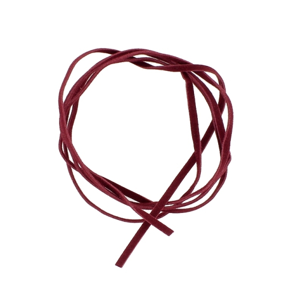 SUEDE FAUX CORD - 3mm - BORDEAUX (DARK) 09 - 10х1meter