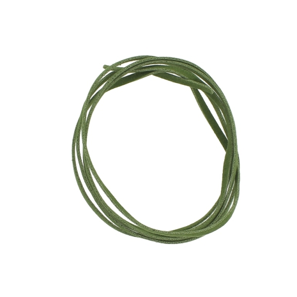 SUEDE FAUX CORD - 3mm - GREEN MILITARY 23 - 10х1meter