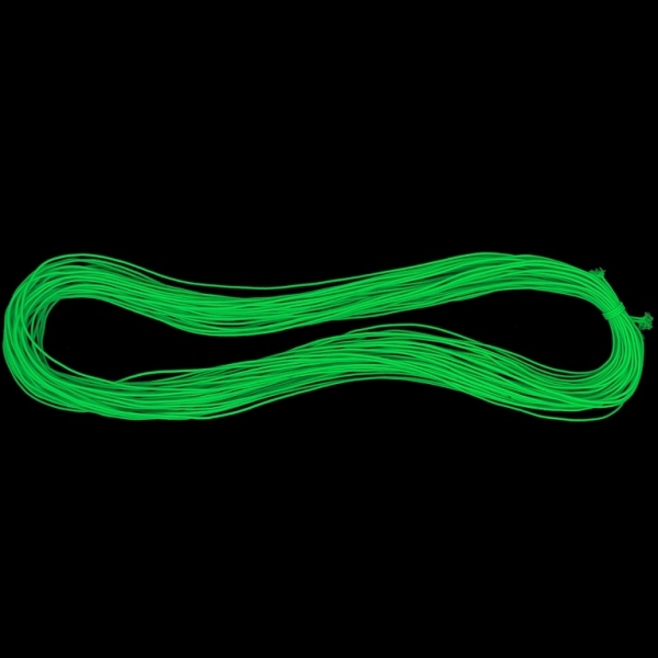 TEXTILE ELASTIC - 1mm - GREEN (LIGHT) 20 - 22meters