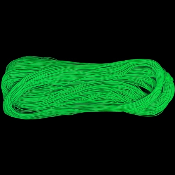 TEXTILE ELASTIC - 1mm - GREEN (LIGHT) 20 - PACKAGE 10x22meters