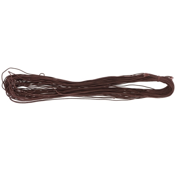 TEXTILE ELASTIC - 1mm - BROWN (DARK) 24 - 22meters