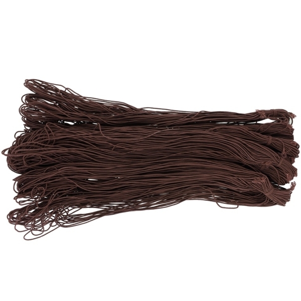 TEXTILE ELASTIC - 1mm - BROWN (DARK) 24 - PACKAGE 10x22meters