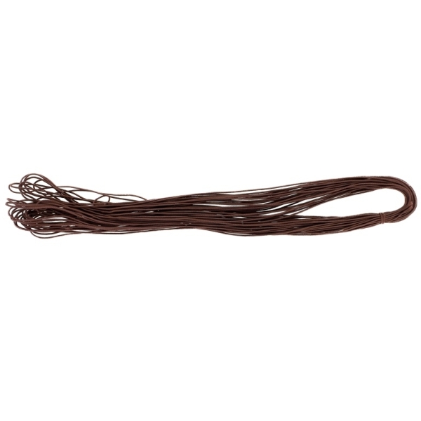 TEXTILE ELASTIC - 1mm - BROWN (DARK) 24 - 15meters