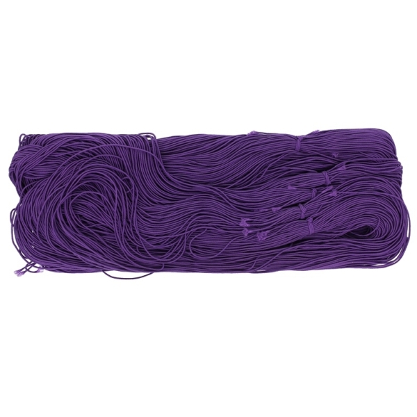 TEXTILE ELASTIC - 1mm - PURPLE (DARK) 13 - PACKAGE 10x22meters