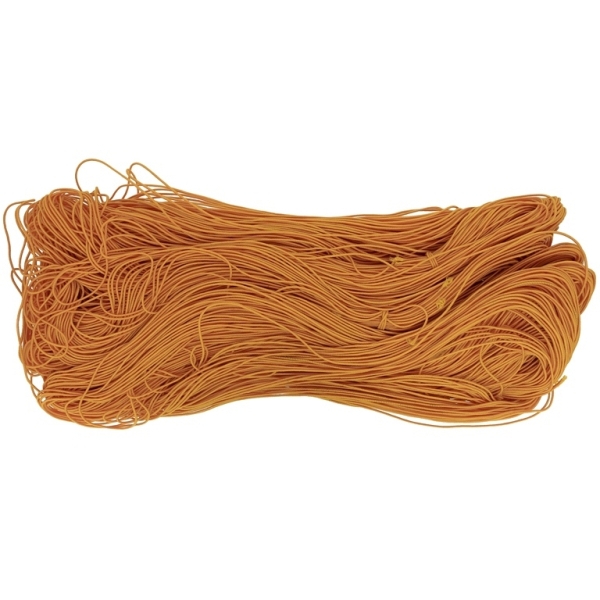 TEXTILE ELASTIC - 1mm - ORANGE 05 - PACKAGE 10x22meters