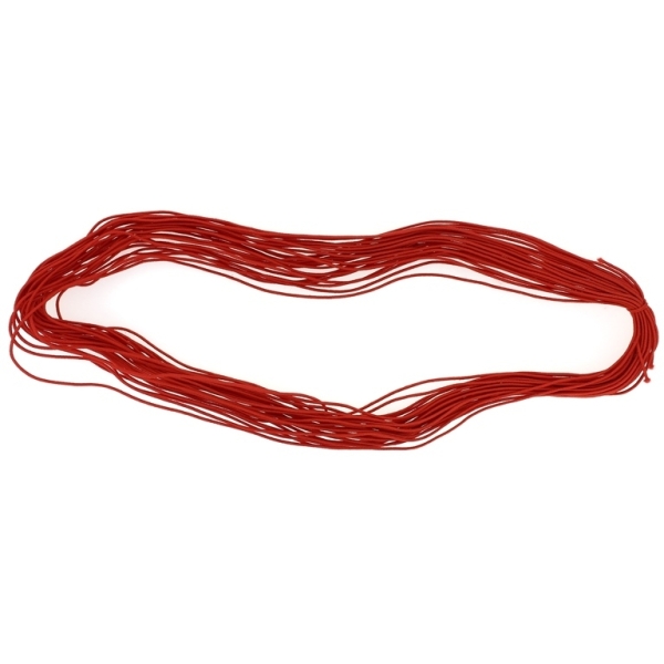 TEXTILE ELASTIC - 1mm - RED 06 - 16meters