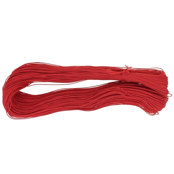 POLYESTER THREAD WITH CORD 0.6mm - RED 40 - 150meters