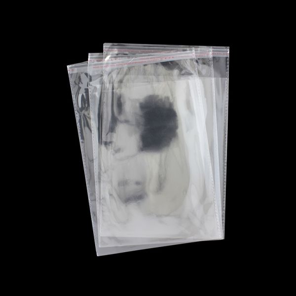 PACKAGING - CELLOPHANE ENVELOPE - TRANSPARENT - 16x20+4cm (30µ) - 100pcs.